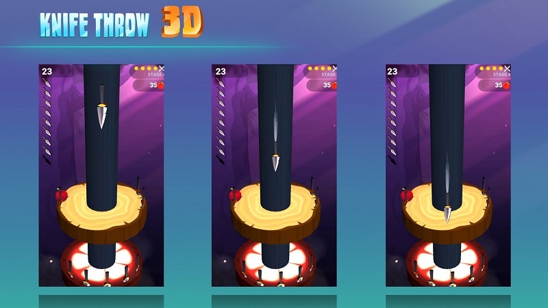 Knife Throw 3D APK - screenshot 1