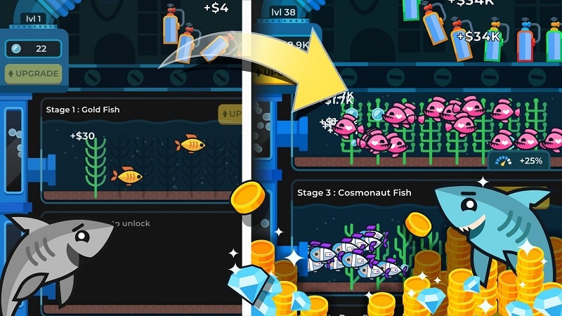 Idle Fish Aquarium APK - screenshot 3