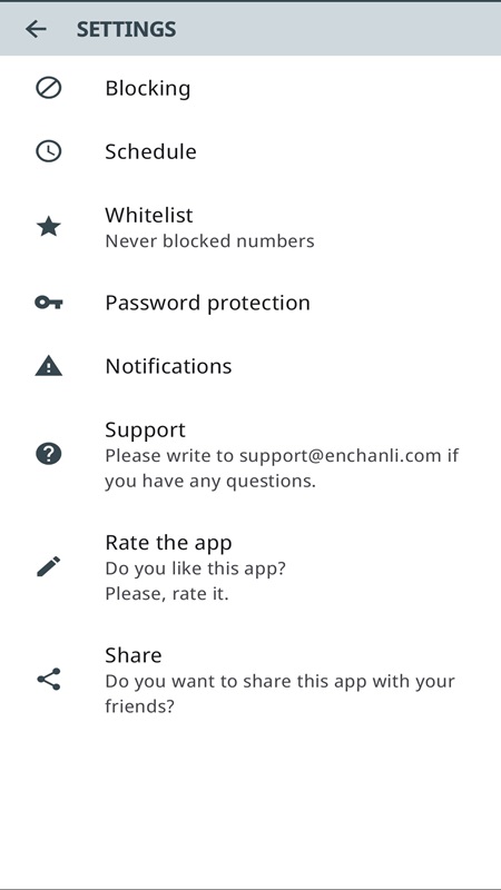 Calls Blacklist APK - screenshot 1