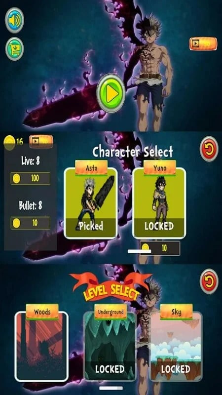 Black Clover Asta Fight APK - screenshot 3