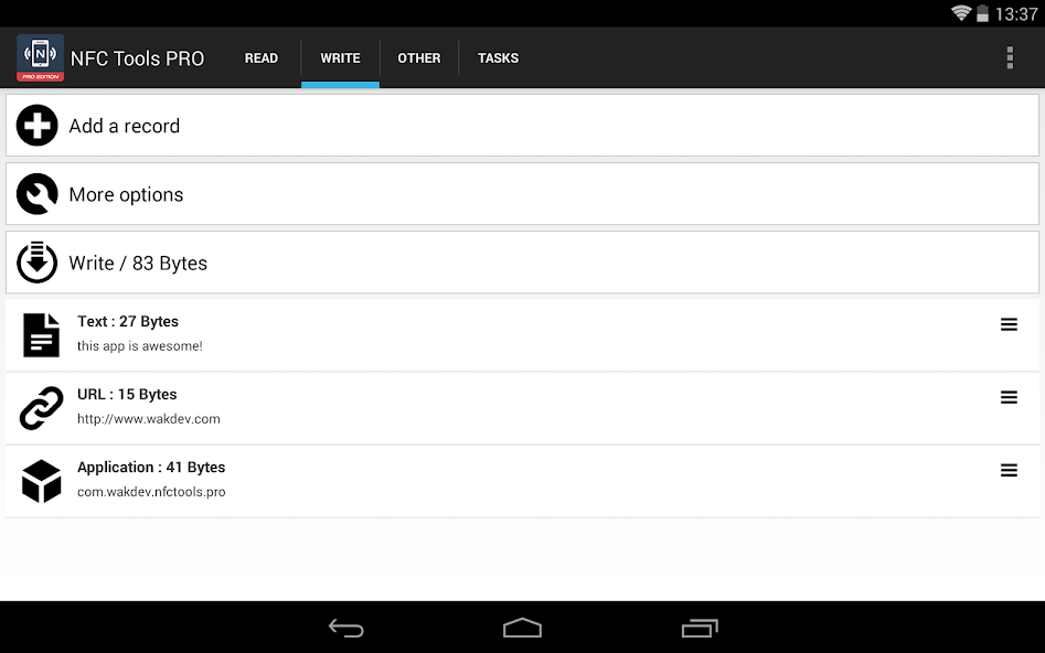 NFC Tools - Pro Edition - screenshot 10