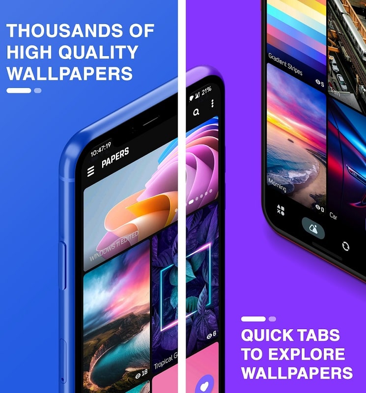 PAPERS Wallpapers APK - screenshot 1