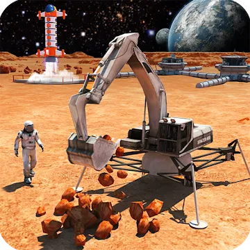 Space Station Construction City Planet Mars Colony MOD APK icon
