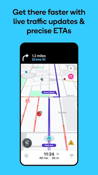 Waze - GPS, Maps, Traffic Alerts & Live Navigation - screenshot 1