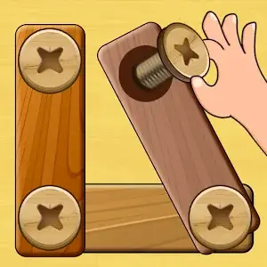 Wood Nuts & Bolts Puzzle - app icon