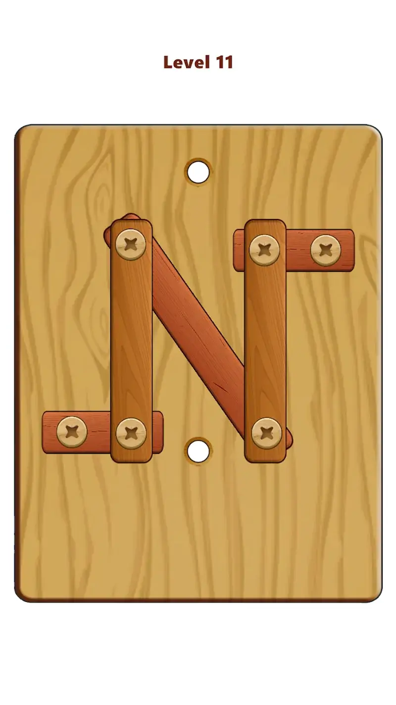 Wood Nuts & Bolts Puzzle - screenshot 1