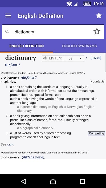 WordReference.com dictionaries APK - screenshot 2