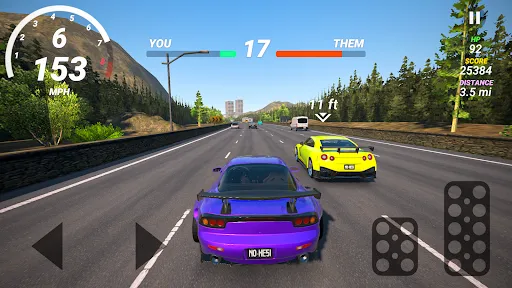 No Hesi Car Traffic Racing 1.2.3 APK + MOD [Unlimited Money] - screenshot 3