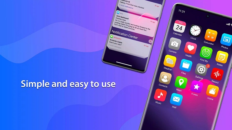 Launcher iPhone APK - screenshot 1