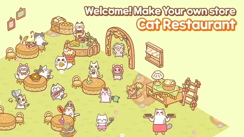 Cat Restaurant cooking game - screenshot 1