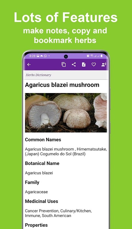 Herbs Dictionary Pro APK - screenshot 2