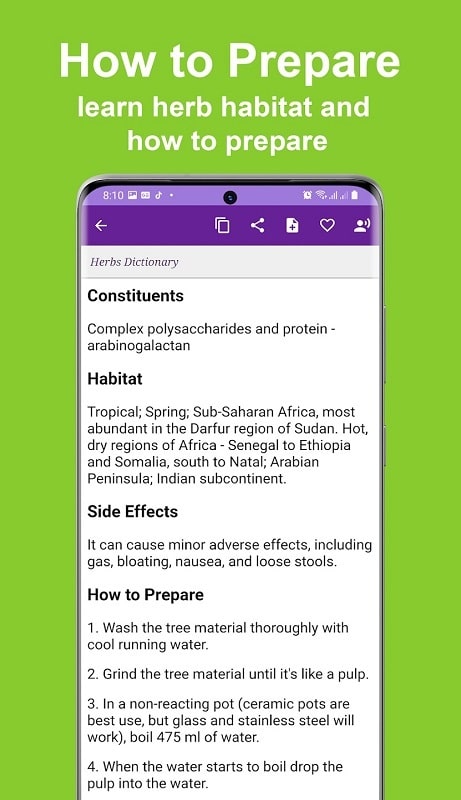 Herbs Dictionary Pro APK - screenshot 4
