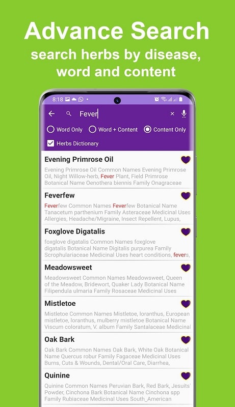 Herbs Dictionary Pro APK - screenshot 5