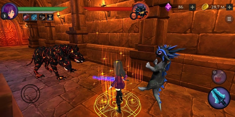 School Girl Dungeon RPG APK - screenshot 4