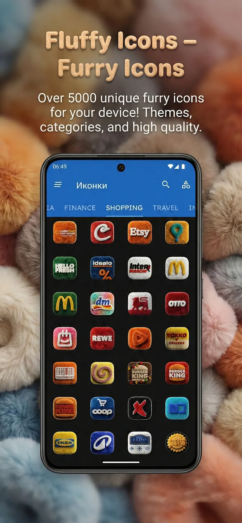 Fluffy 3D Icon Pack - screenshot 1
