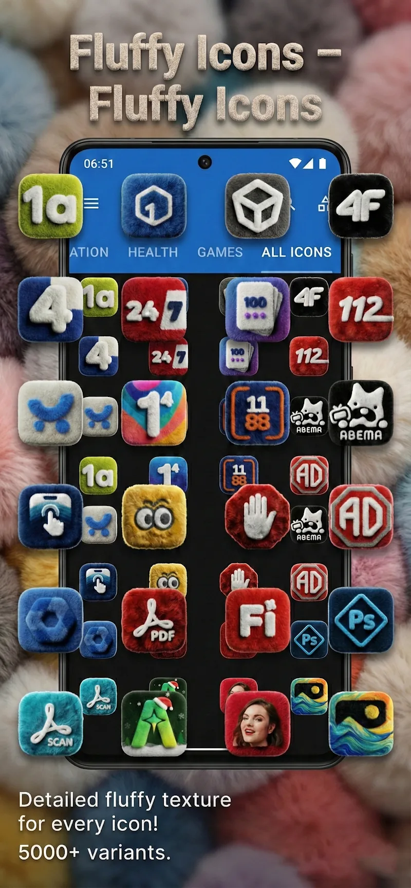 Fluffy 3D Icon Pack - screenshot 5