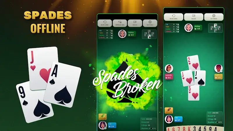 Spades Offline Card Game - screenshot 5