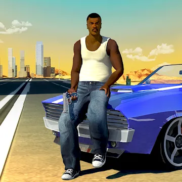 San Andreas Auto Gang Wars: Grand Real Theft Fight MOD APK icon