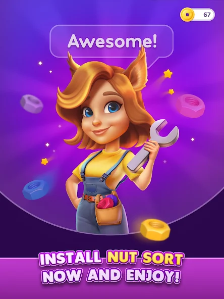 Nut Sort: Color Sorting Game - screenshot 1