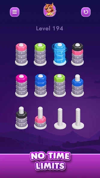 Nut Sort: Color Sorting Game - screenshot 5