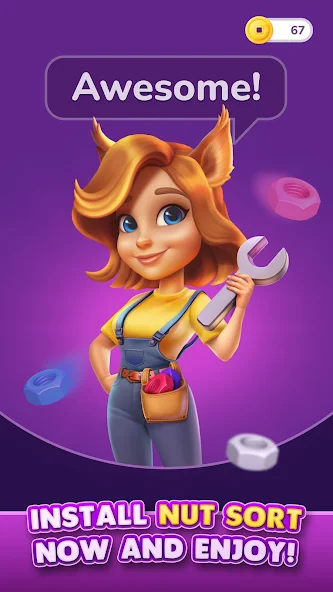 Nut Sort: Color Sorting Game - screenshot 7