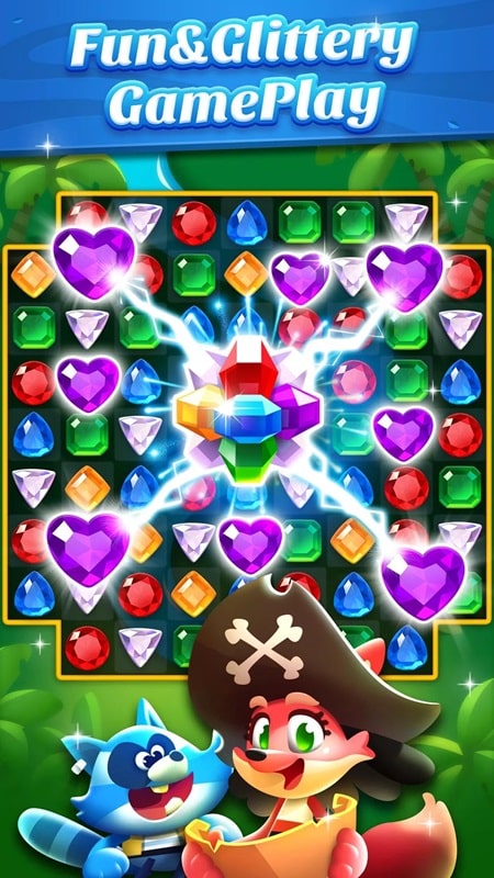 Jewel Pirate Match 3 APK - screenshot 1