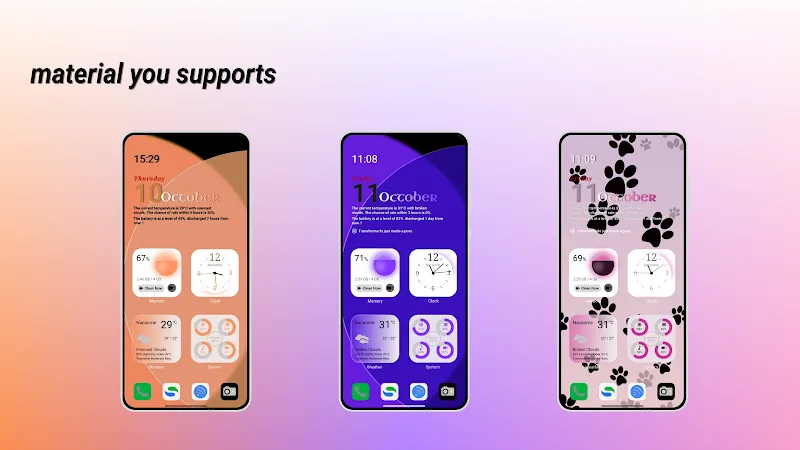 Color Widgets 15 For KWGT v30e3k36t260228 APK (Full Version) - screenshot 4