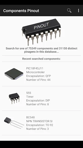 Electronic Component Pinouts - screenshot 1
