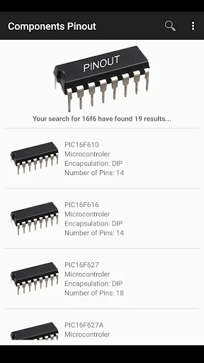 Electronic Component Pinouts - screenshot 2
