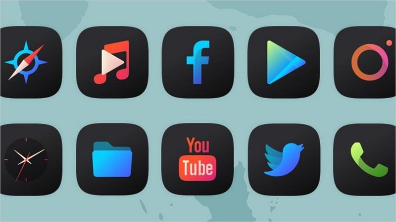 Athena Dark Icon Pack APK - app icon
