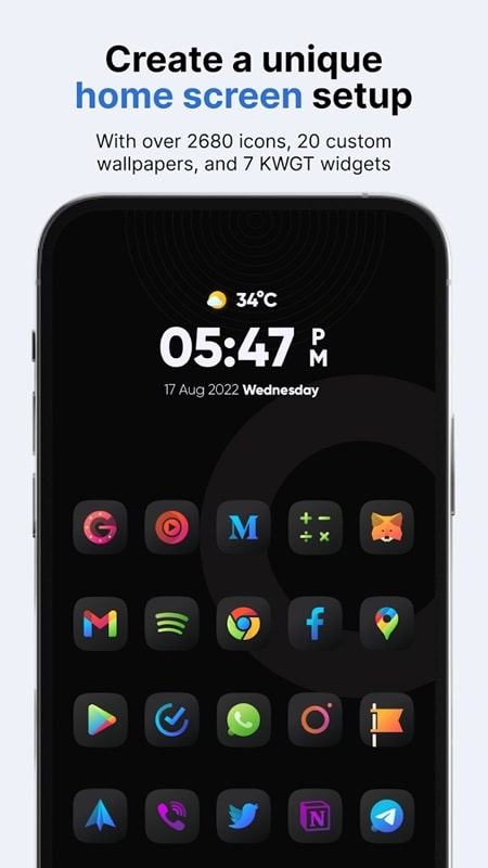 Athena Dark Icon Pack APK - screenshot 3