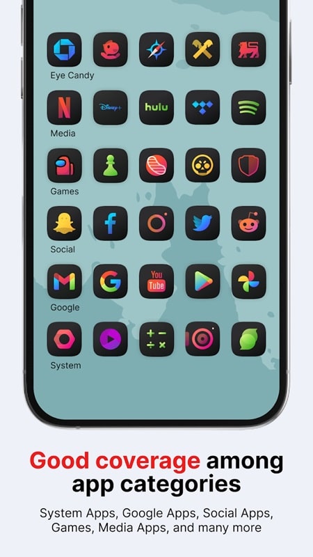 Athena Dark Icon Pack APK - screenshot 4