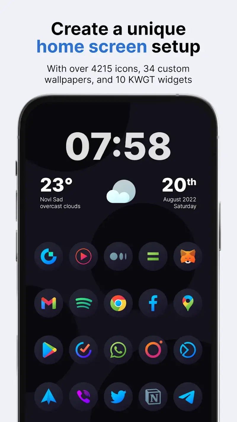 Hera Dark Icon Pack - screenshot 1