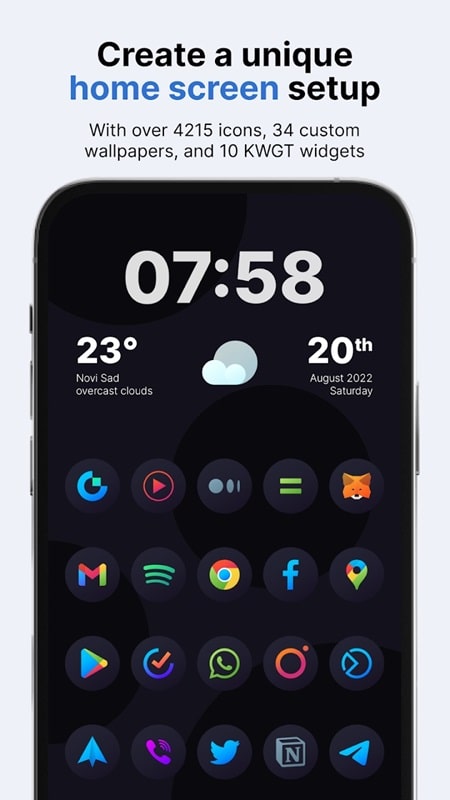 Hera Dark Icon Pack APK - screenshot 3