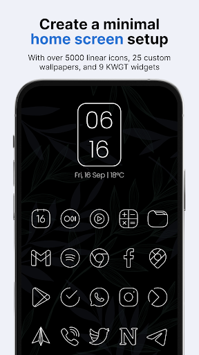 Vera Outline White Icon Pack - screenshot 1