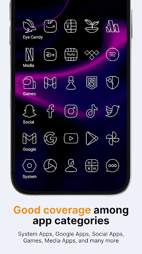 Vera Outline White Icon Pack - screenshot 4