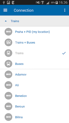 Czech Public Transport IDOS - screenshot 3