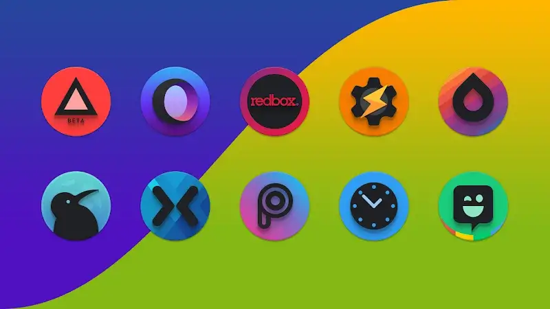 Baked - Dark Android Icon Pack - screenshot 3