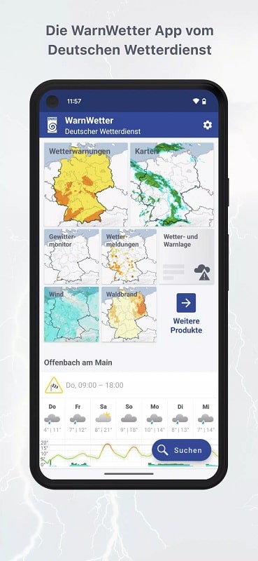 WarnWetter APK - screenshot 1
