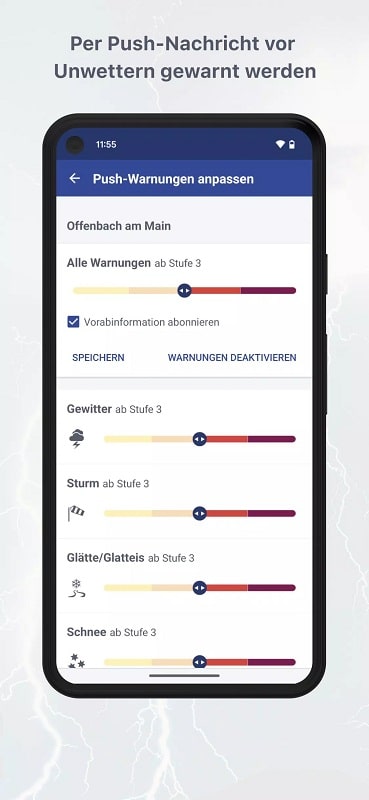 WarnWetter APK - screenshot 2
