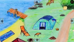 Camping - Wimmelbild für kleine Kinder - screenshot 1