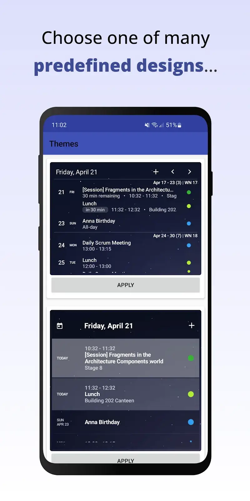 Your Calendar Widget - screenshot 3