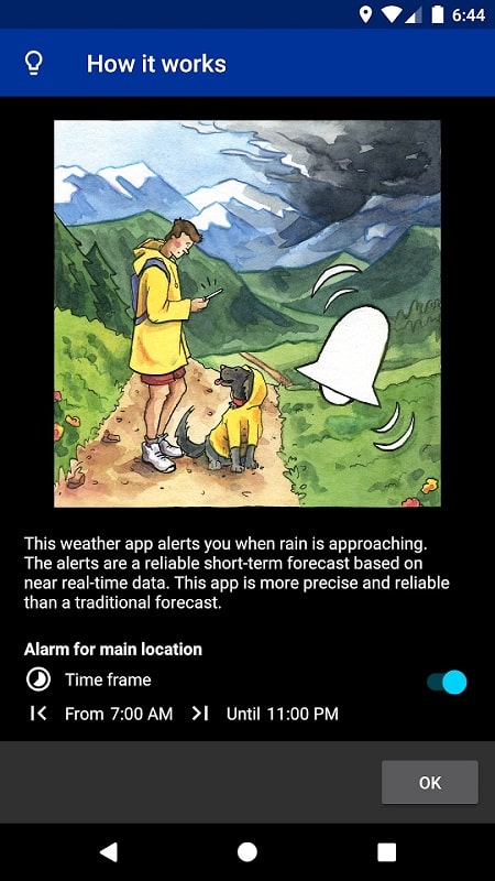 Rain Alarm APK - screenshot 1