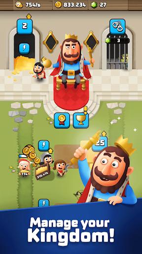 Idle King Clicker Tycoon APK 3.1.7.665 for Android - screenshot 1