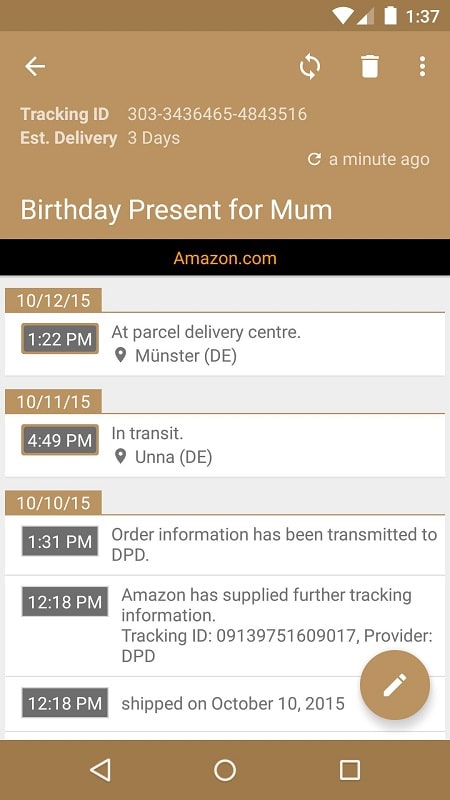 Deliveries Package Tracker APK - screenshot 3