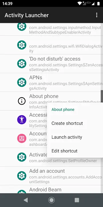 Activity Launcher - screenshot 2