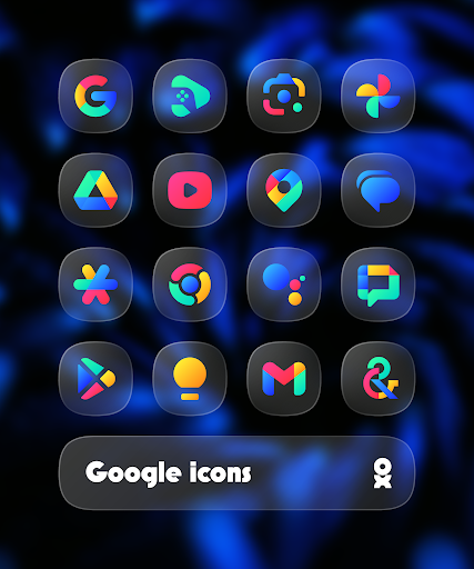 One UI Glass Color Icon Pack APK 1.1 (PaidPatched) - screenshot 1