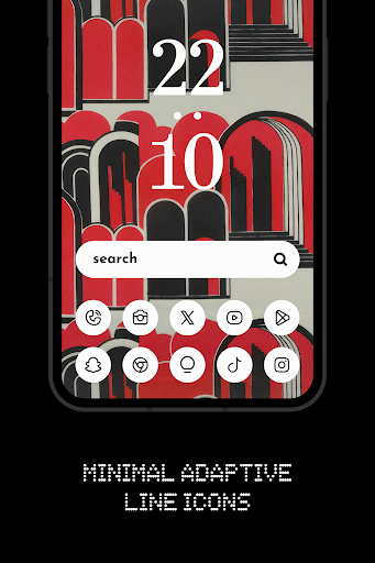 Nothing Line Adaptive Icons - screenshot 1