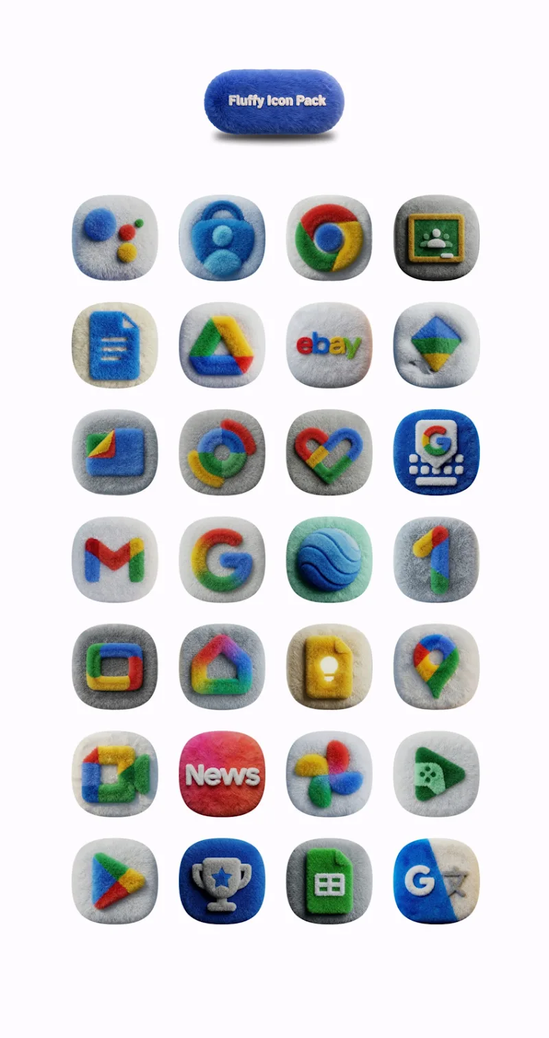 One UI Fluffy Icon Pack v4.0 APK (Full Version) - screenshot 1