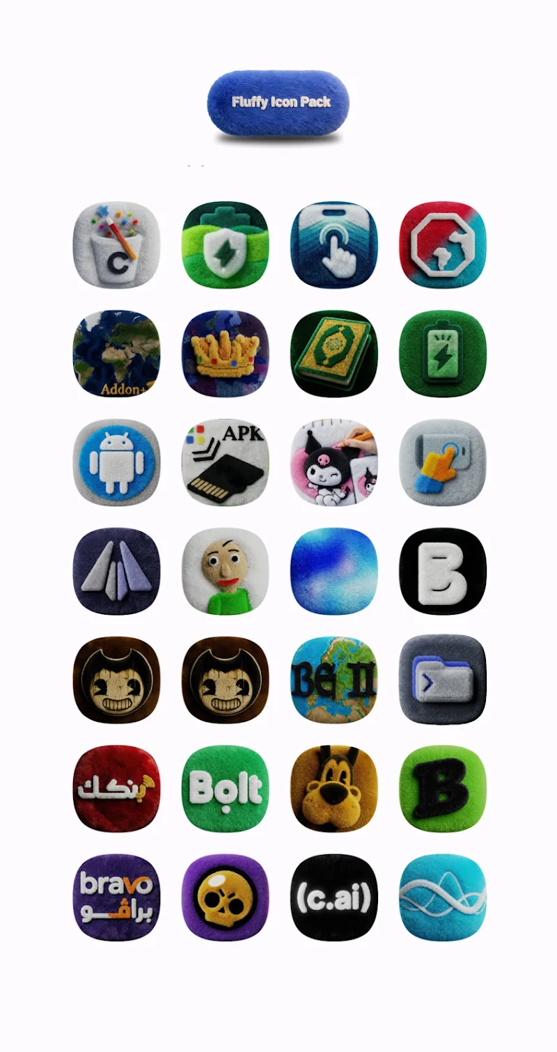 One UI Fluffy Icon Pack v4.0 APK (Full Version) - screenshot 5